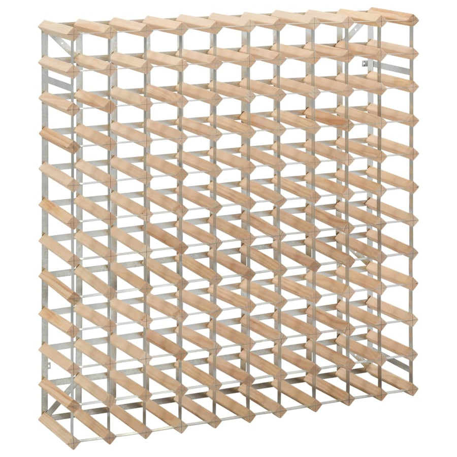 Wijnrek Voor 20 Flessen Massief Grenenhout 120 Beige