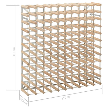 Wijnrek Voor 20 Flessen Massief Grenenhout 120 Beige