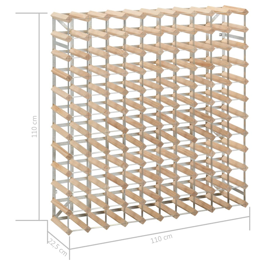 Wijnrek Voor 20 Flessen Massief Grenenhout 120 Beige