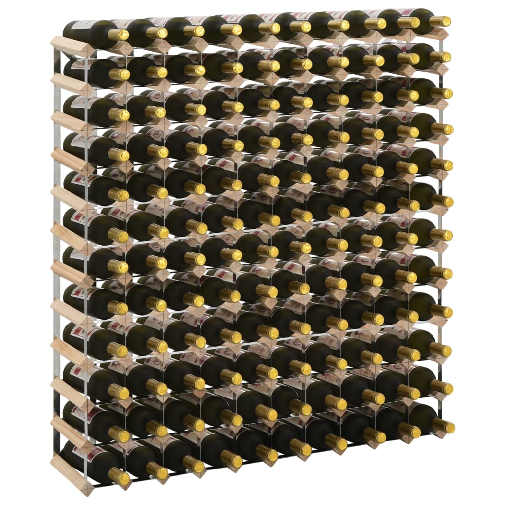 Wijnrek Voor 20 Flessen Massief Grenenhout 120 Beige