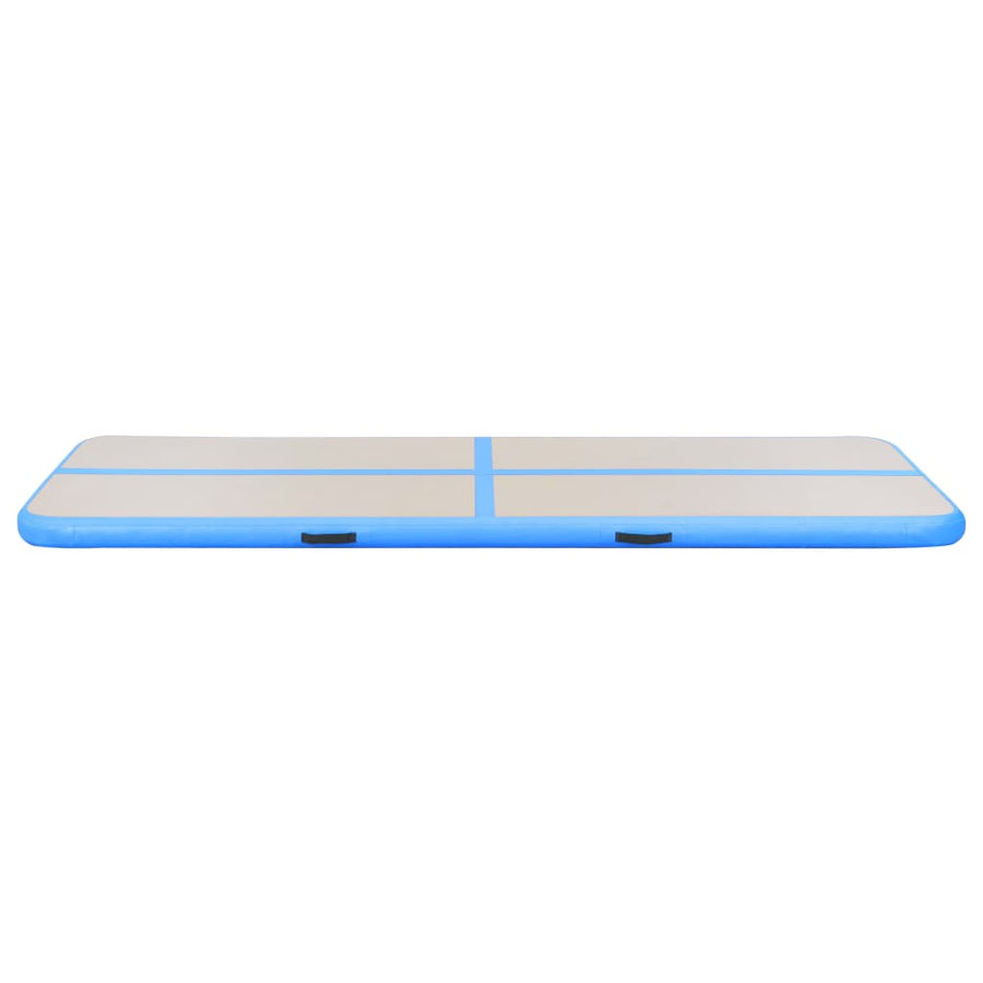 Gymnastiekmat Met Pomp Opblaasbaar Pvc 300 x 100 x 10 cm Blauw