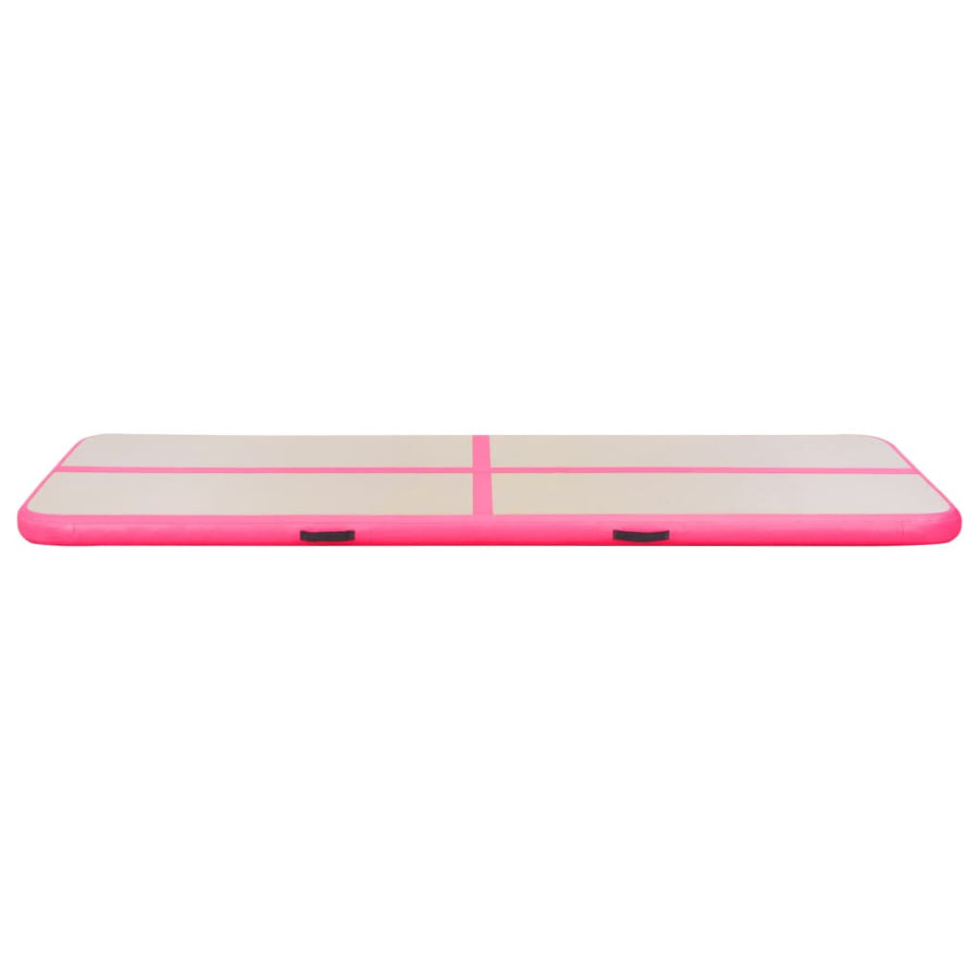 Gymnastiekmat Met Pomp Opblaasbaar Pvc 500 x 100 x 10 cm Roze