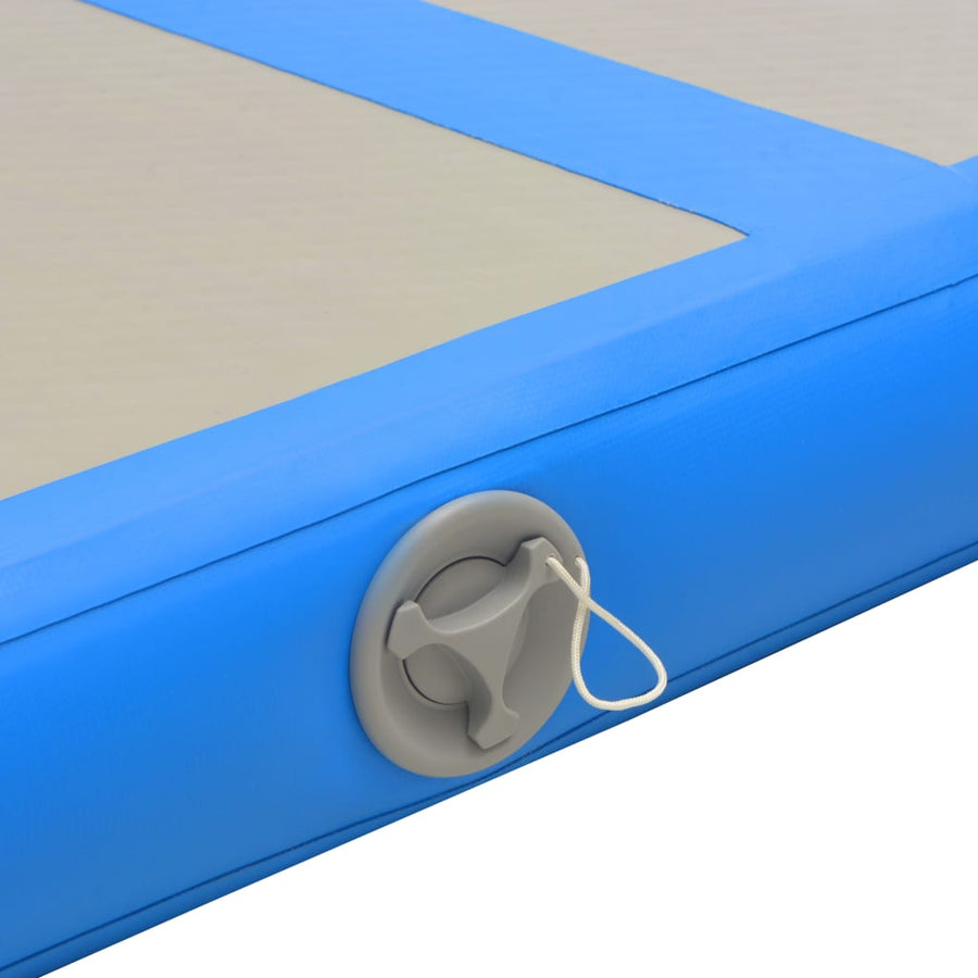 Gymnastiekmat Met Pomp Opblaasbaar Pvc 700 x 100 x 10 cm Blauw