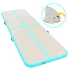 Inflatable gymnastics mat with pump 800x100x10 cm PVC green