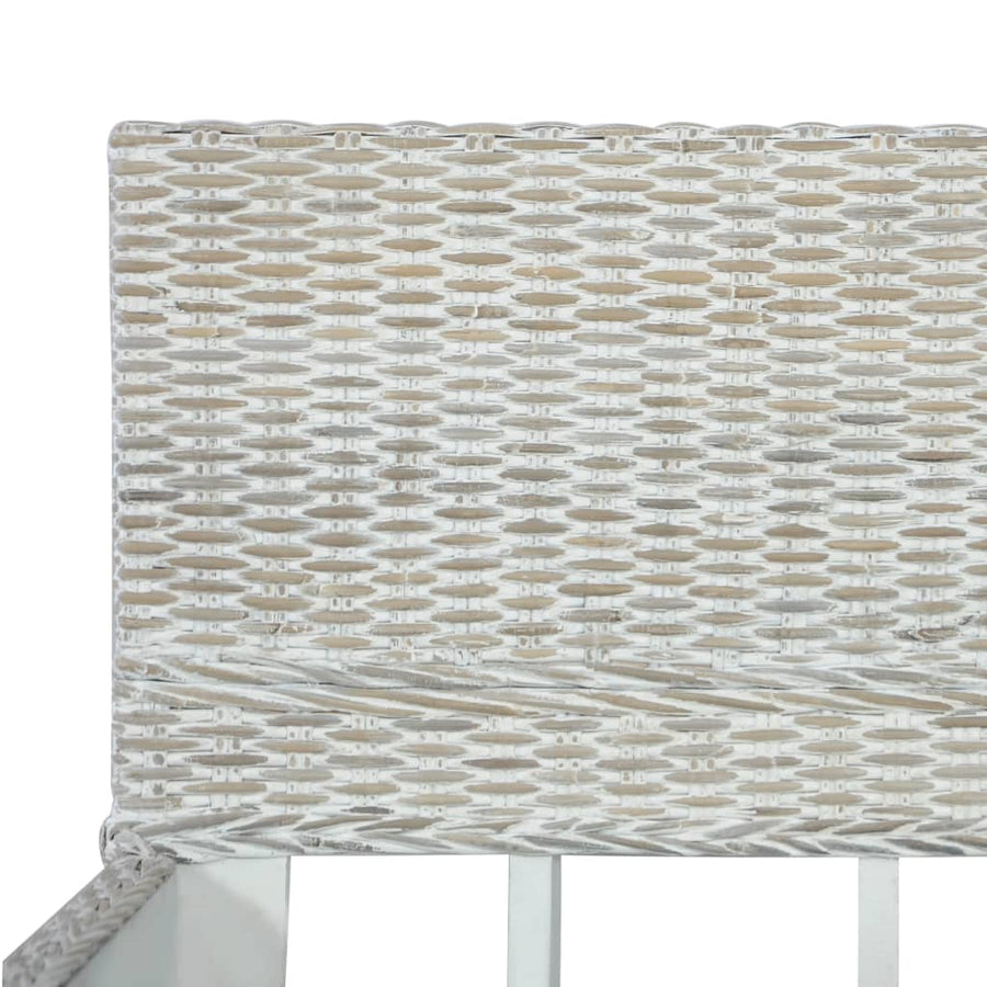 Bedframe Natuurlijk Rattan 140 x 200 cm Grijs
