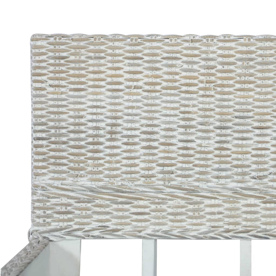 Bedframe Natuurlijk Rattan 160 x 200 cm Grijs