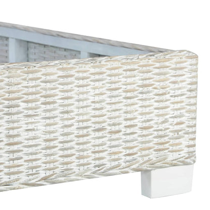Bedframe Natuurlijk Rattan 180 x 200 cm Grijs