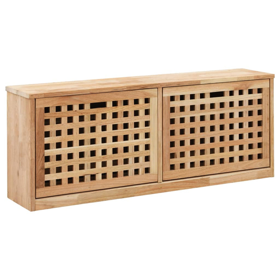 Schoenenopbergbank Massief Walnotenhout 94 x 20 x 38 cm