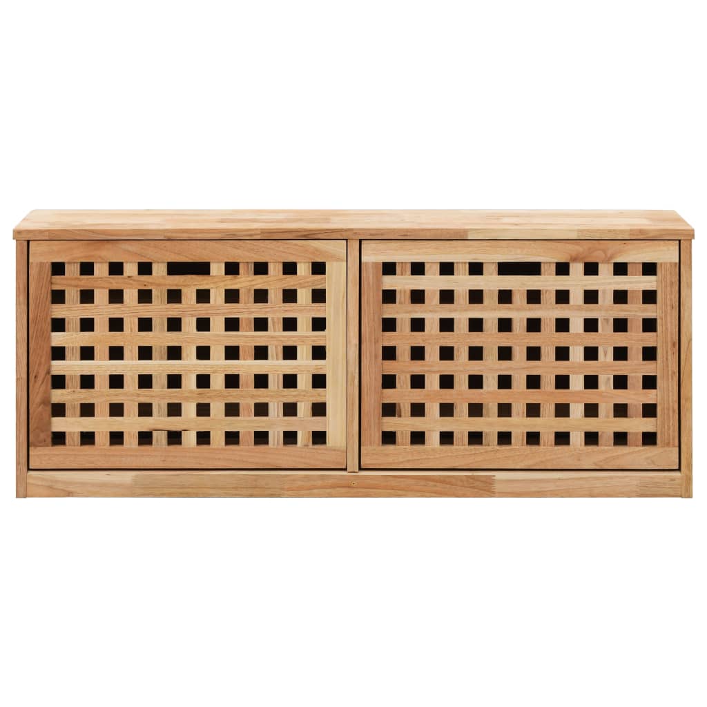 Schoenenopbergbank Massief Walnotenhout 94 x 20 x 38 cm