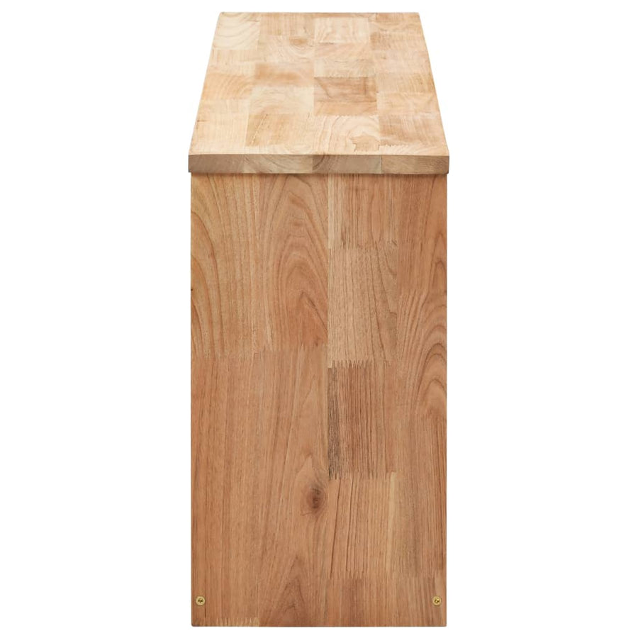 Schoenenopbergbank Massief Walnotenhout 94 x 20 x 38 cm