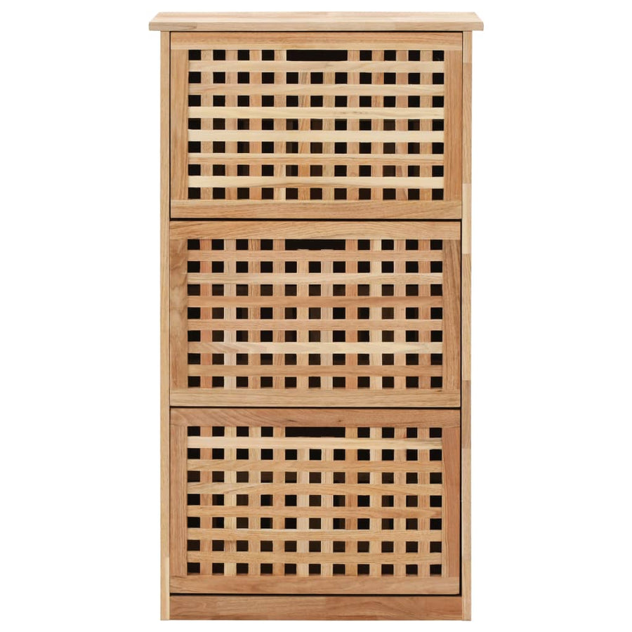 Schoenenkast 55x20x104 cm massief walnotenhout 55 x 20 x 104 cm