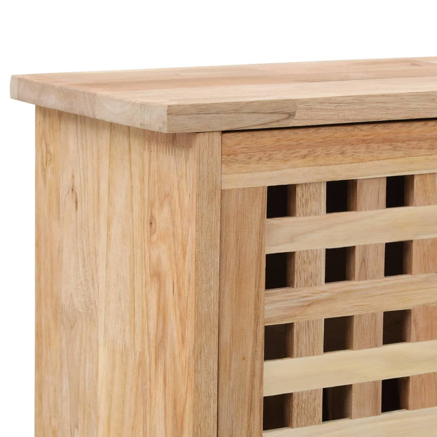 Schoenenkast 55x20x104 cm massief walnotenhout 55 x 20 x 104 cm
