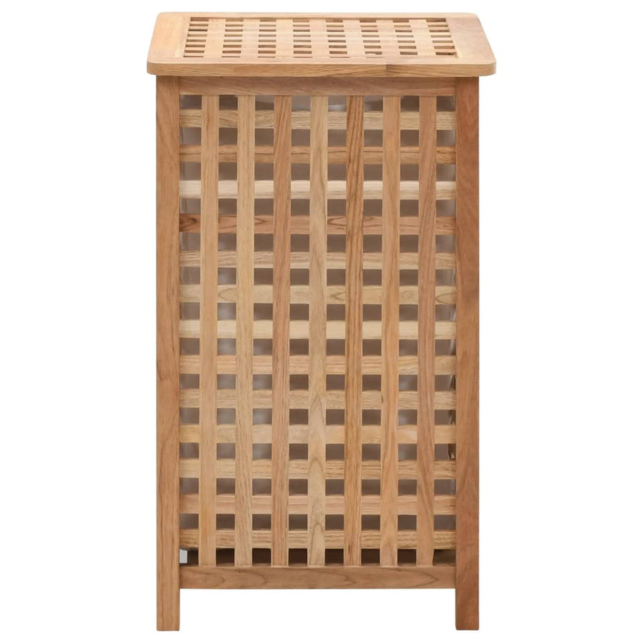 Wasmand 39x39x65 cm massief walnotenhout