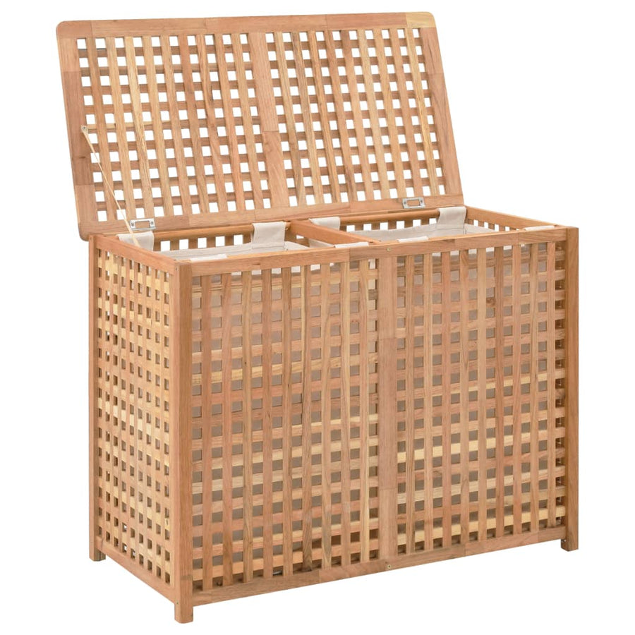 Wasmand 87,5x46x67 massief walnotenhout