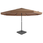 Parasol Met Draagbare Voet Taupe