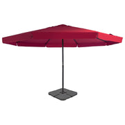 Parasol rood met draagbare voet