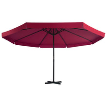 Parasol Met Draagbare Voet Rood
