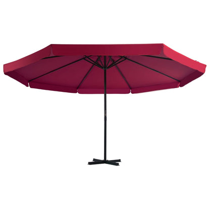 Parasol Met Draagbare Voet Rood