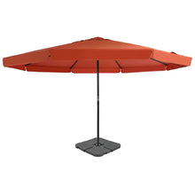 Parasol Met Draagbare Voet Kleurig Terracotta