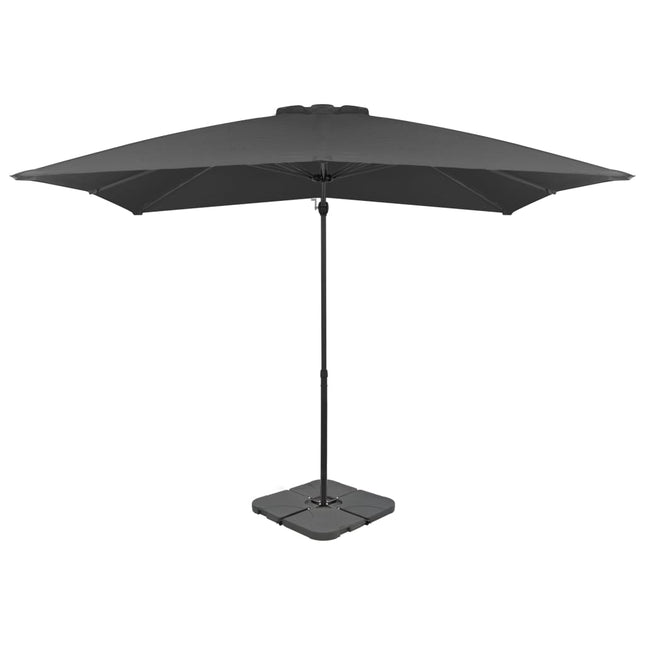 Parasol Met Draagbare Voet Antraciet