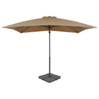 Parasol Met Draagbare Voet Taupe