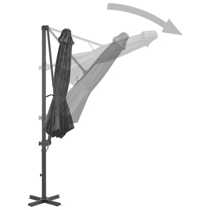 Parasol Met Draagbare Voet Antraciet