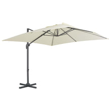 Parasol Met Draagbare Voet Zandkleurig