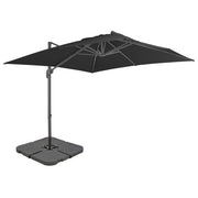 Parasol 3x3 m antraciet met draagbare voet
