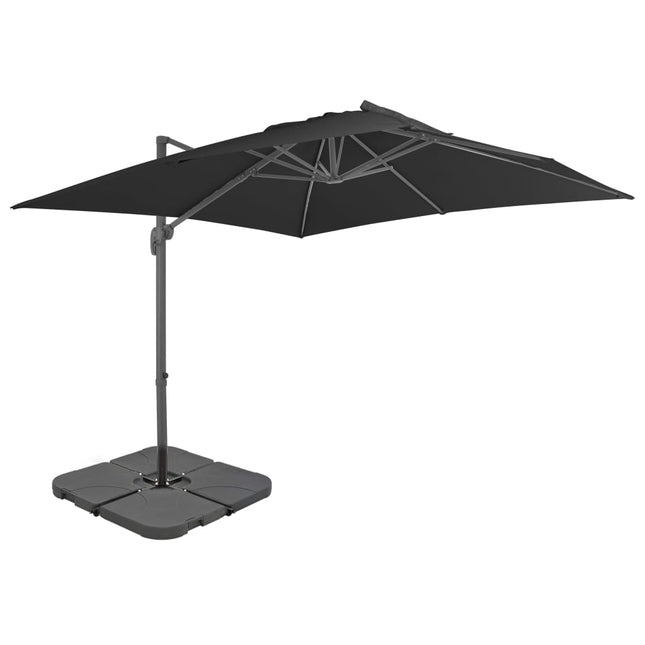 Parasol Met Draagbare Voet Antraciet