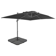 Parasol 3x4 m antraciet met draagbare voet