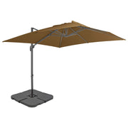 Parasol 3x3 m taupe aluminium frame