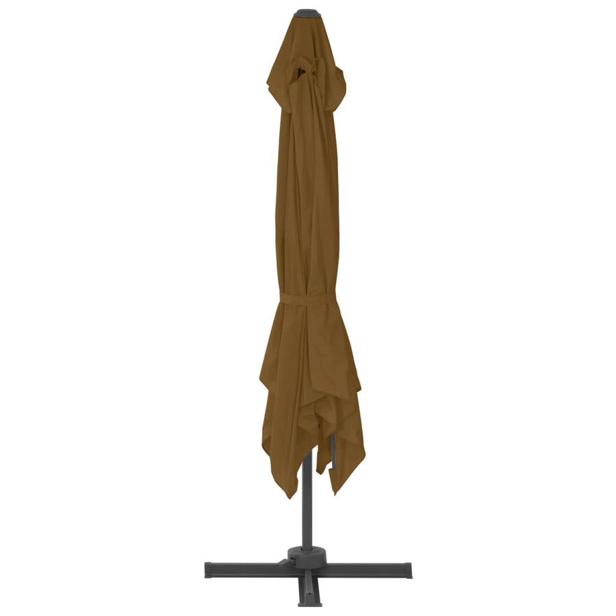 Parasol Met Draagbare Voet Taupe