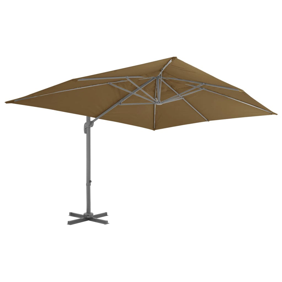 Parasol Met Draagbare Voet Taupe