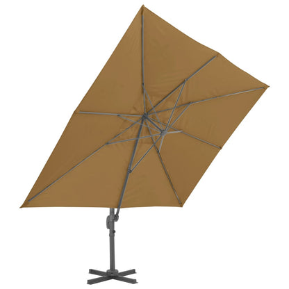 Parasol Met Draagbare Voet Taupe