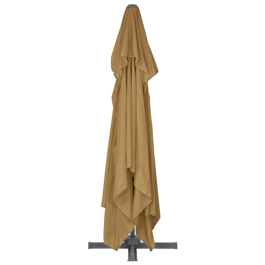 Parasol Met Draagbare Voet Taupe