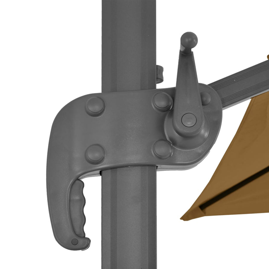 Parasol Met Draagbare Voet Taupe