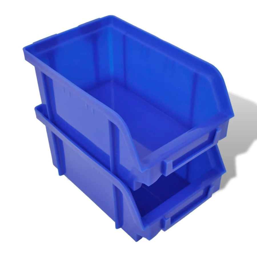 30-Delige Opbergrek Voor Aan De Wand Blauw En Rood