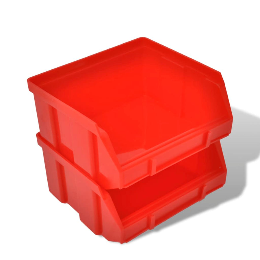 30-Delige Opbergrek Voor Aan De Wand Blauw En Rood