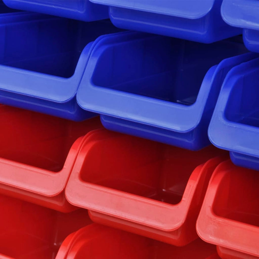 Gereedschapsordeners Wandgemonteerd Blauw En Rood 2 St