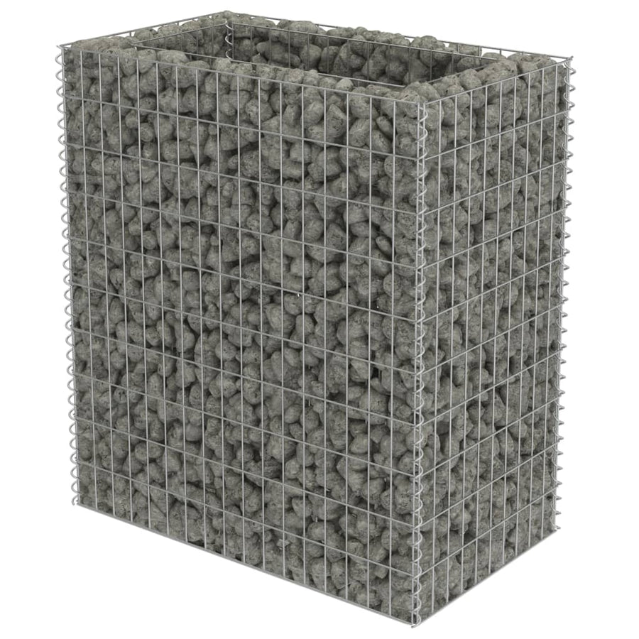 Gabion Plantenbak Verhoogd Gegalvaniseerd Staal 90 x 50 x 100 cm