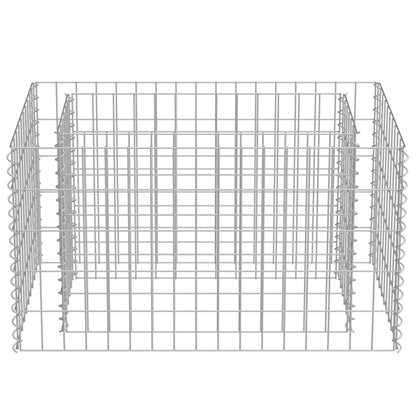 Gabion Plantenbak Verhoogd Gegalvaniseerd Staal 90 x 50 x 50 cm