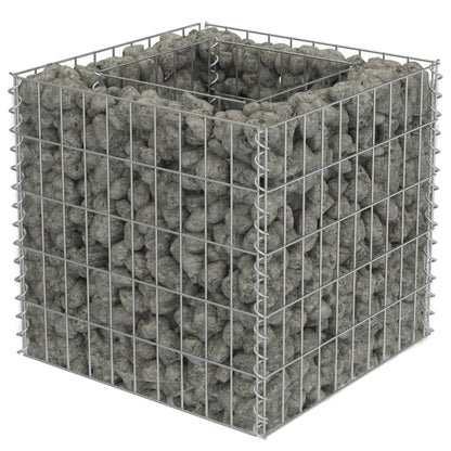 Gabion Plantenbak Verhoogd Gegalvaniseerd Staal 50 x 50 x 50 cm