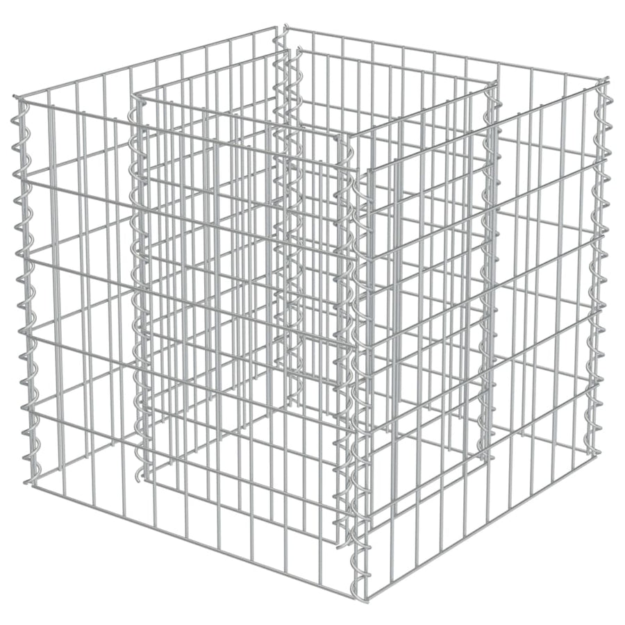 Gabion Plantenbak Verhoogd Gegalvaniseerd Staal 50 x 50 x 50 cm