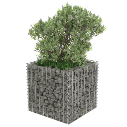Gabion Plantenbak Verhoogd Gegalvaniseerd Staal 50 x 50 x 50 cm