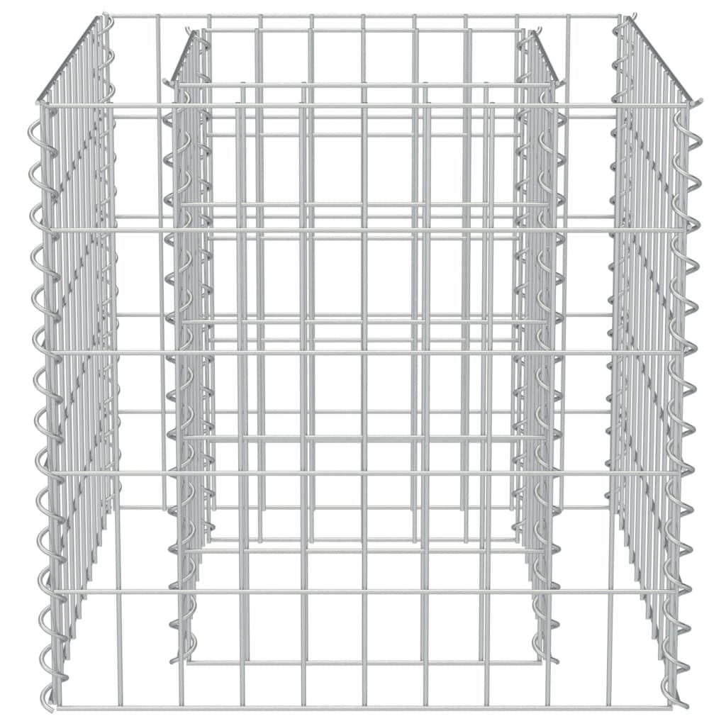 Gabion Plantenbak Verhoogd Gegalvaniseerd Staal 50 x 50 x 50 cm