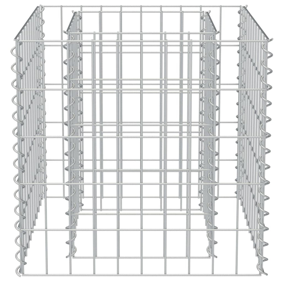 Gabion Plantenbak Verhoogd Gegalvaniseerd Staal 50 x 50 x 50 cm