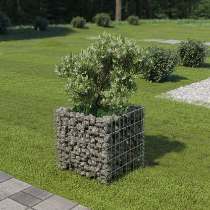 Gabion Plantenbak Verhoogd Gegalvaniseerd Staal 50 x 50 x 50 cm