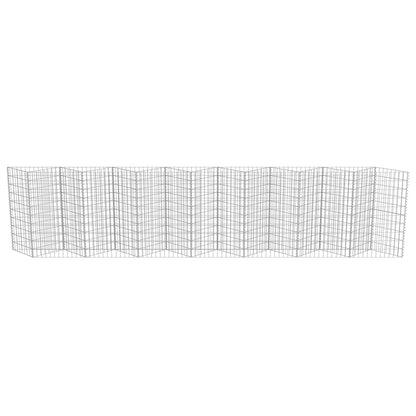 Gabion Mand Gegalvaniseerd Staal 450 x 30 x 100 cm