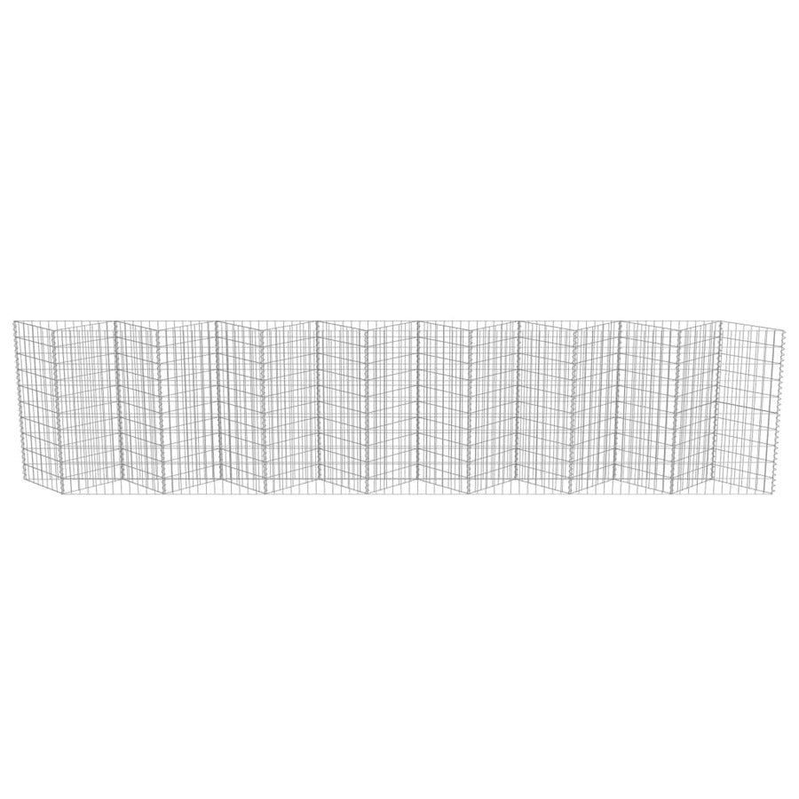 Gabion Mand Gegalvaniseerd Staal 450 x 30 x 100 cm