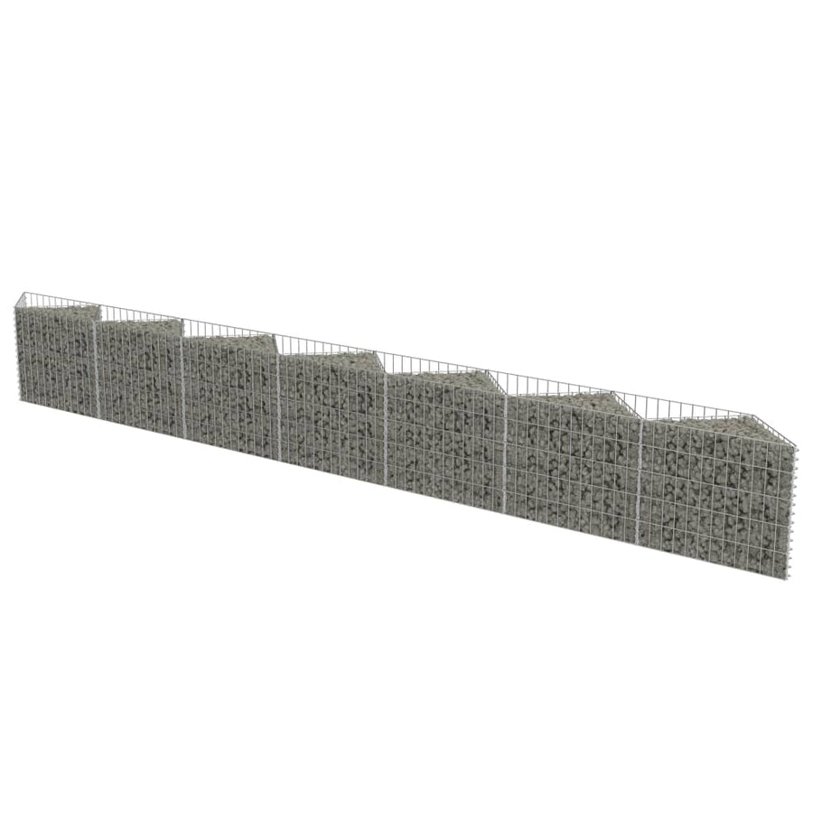 Schanskorfmuur 450x30x50 cm gegalvaniseerd staal 450 x 30 x 50 cm